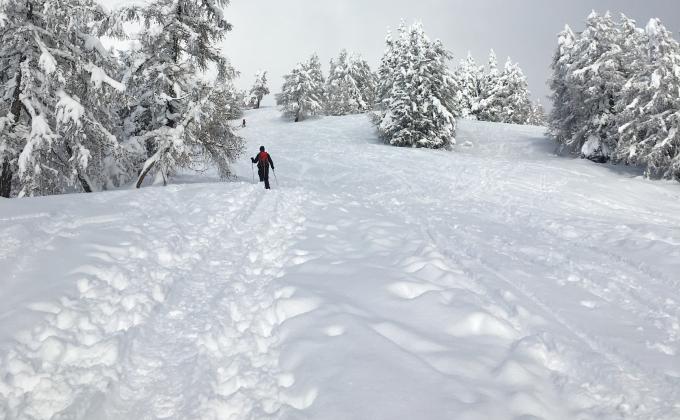 Schneeschuhwanderer